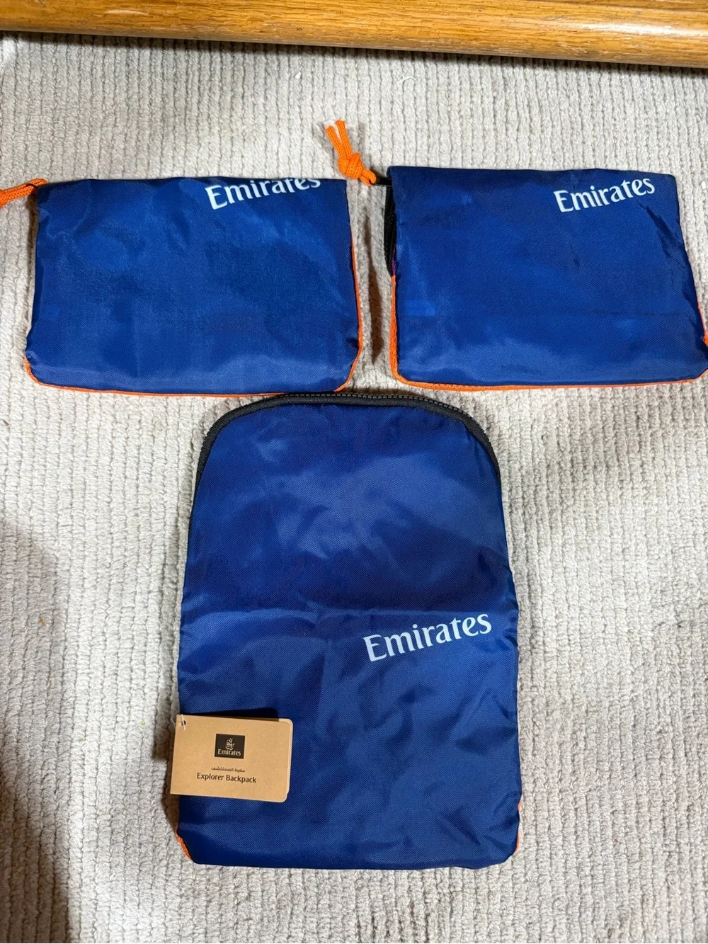 3 Emirates Mini Backpacks